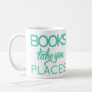 Caneca De Café Livros Levam Seus Lugares Mug