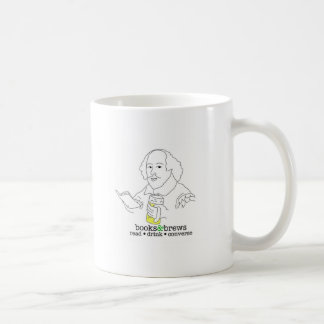Caneca De Café Livros & logotipo das fermentações