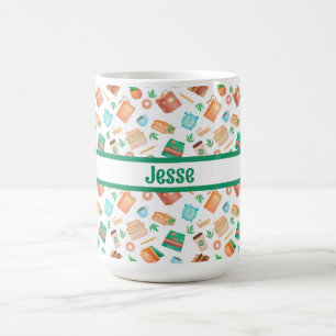 Caneca De Café Livros Personalizados, Café, Chá, Suculentes,