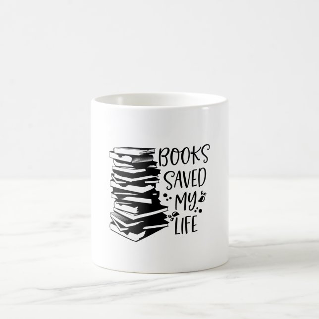 Caneca De Café Livros salvaram minha vida (Centro)