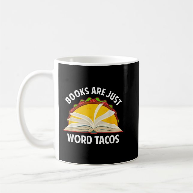 Caneca De Café Livros São Apenas Tacos De Palavras Livros Alojand (Esquerda)