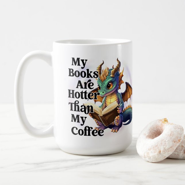 Caneca De Café Livros são mais quentes (Com Donut)