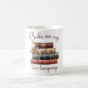 Caneca De Café Livros São Minha Linguagem do Amor