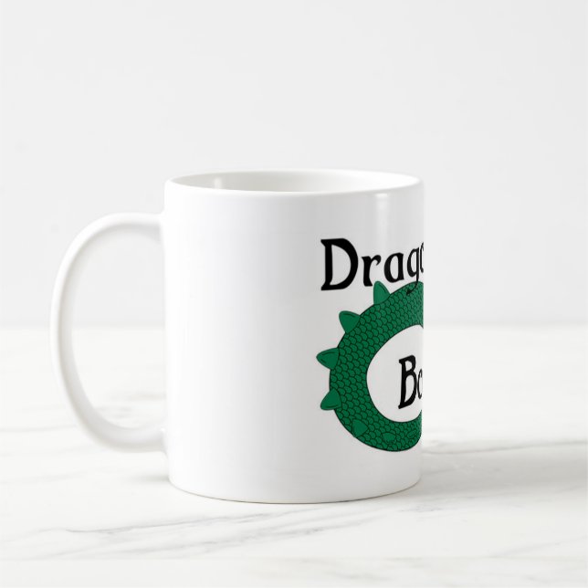 Caneca De Café Livros sobre Dragões (Esquerda)