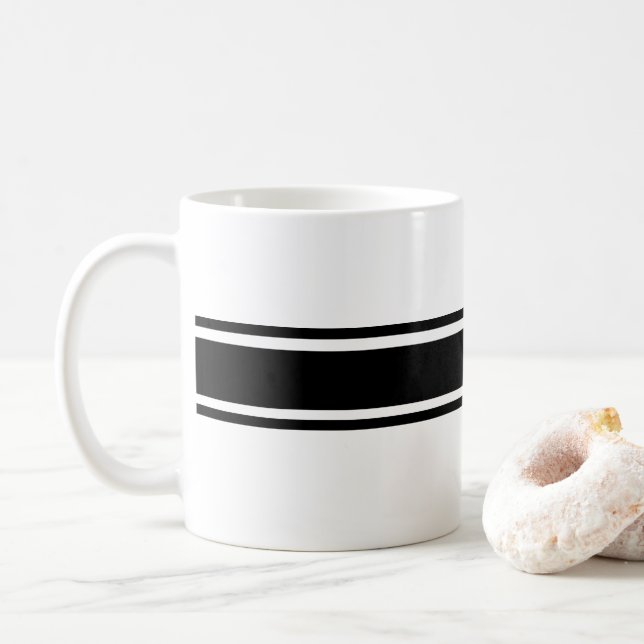Caneca De Café Lixeira Preta (Com Donut)