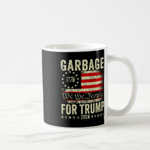 Caneca De Café Lixo da Eleição Trump 2024 Vote no Trump President