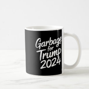 Caneca De Café Lixo Para Trump 2024 Não Estamos Votando Lixo Tru