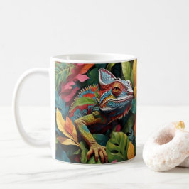 Caneca De Café Lizard Leaves & Cor