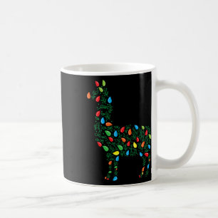 Caneca De Café Llama Christmas Lights Sturdy Animais do Lago Alpa