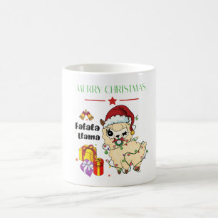 Caneca de Café Llama de Natal
