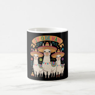 Caneca De Café Llama Divertido Festa Cinco De Mayo