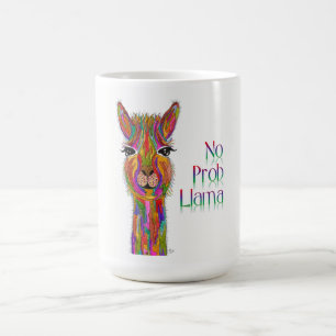 Caneca De Café Llama Mug, bonito e colorido