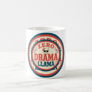 Caneca De Café Llama Sem Drama – Óculos de Sol Engraçados de Llam