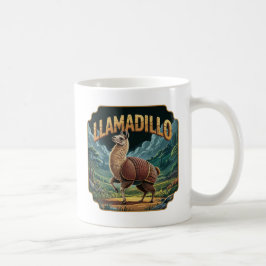 Caneca De Café Llamadillo Ilustração Combo Criatura Funny