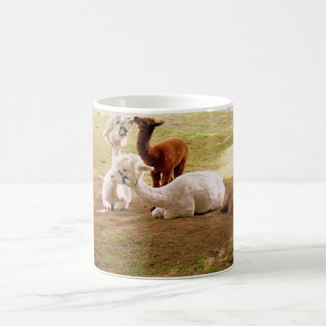 Caneca De Café Llamas Com Bebê Cria (Centro)