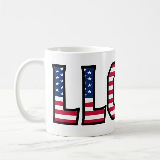 Caneca De Café Lloyd Name Vorname USA styled Tasse Kaffeetasse (Esquerda)