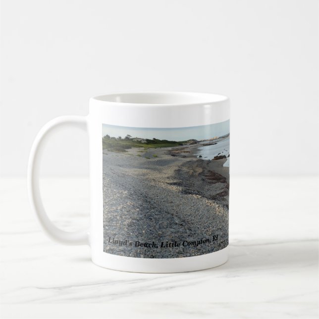 Caneca De Café Lloyd's Beach, Little Compton, RI (Esquerda)