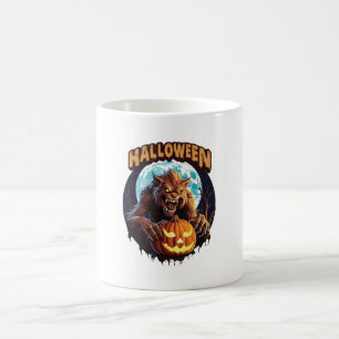 Caneca De Café Lobisomem de Halloween