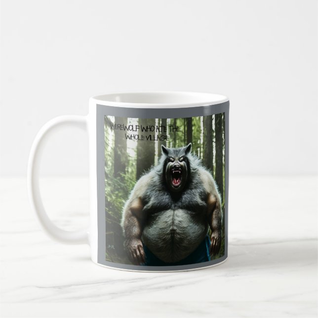 Caneca De Café Lobisomem Que Comeu A Aldeia Inteira. (Esquerda)
