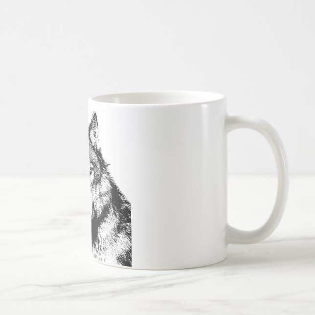 Caneca De Café Lobo (Direita)