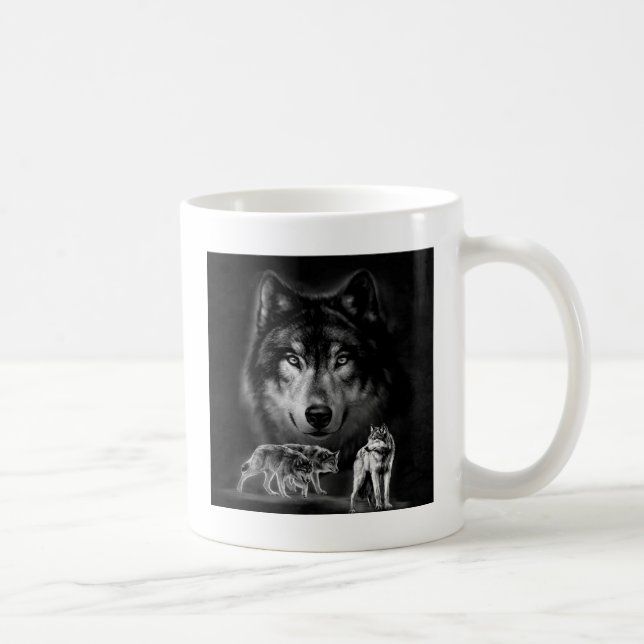 Caneca De Café lobo (Direita)