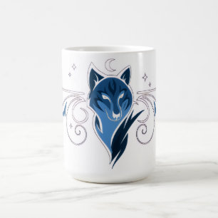 Caneca de café Lobo azul