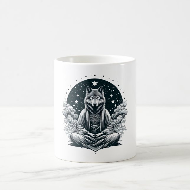 Caneca De Café Lobo Consciente (Centro)