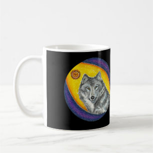 Caneca De Café Lobo cura do Shaman