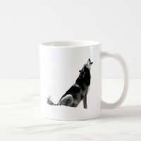 Lobo-de-Howling Branco-Preto