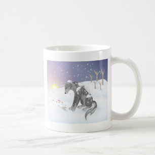 Caneca De Café Lobo do inverno