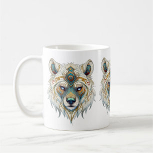 Caneca De Café Lobo Espiritual Americano Nativo