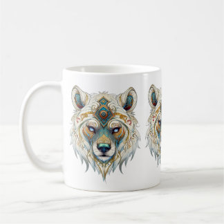 Caneca De Café Lobo Espiritual Americano Nativo