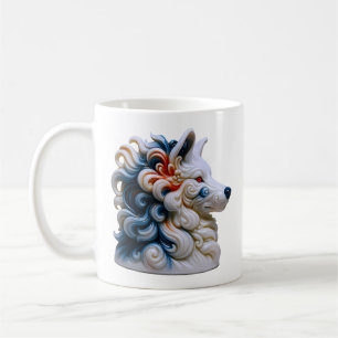Caneca De Café Lobo Fantasia