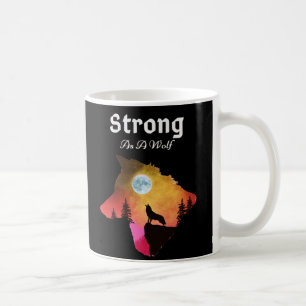Caneca De Café Lobo Forte Moderno