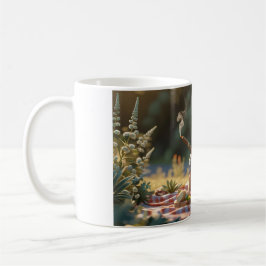 Caneca De Café lobo fumando charuto e fazendo um piquenique