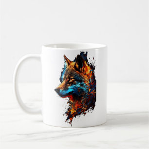 Caneca De Café Lobo Lobo Para Homens Lobo Mulheres Lobo Lua