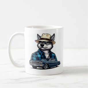 Caneca De Café Lobo Lowrider