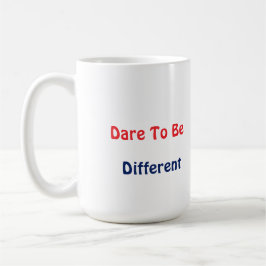 Caneca De Café Lobo multicolorido / Ouso ser diferente