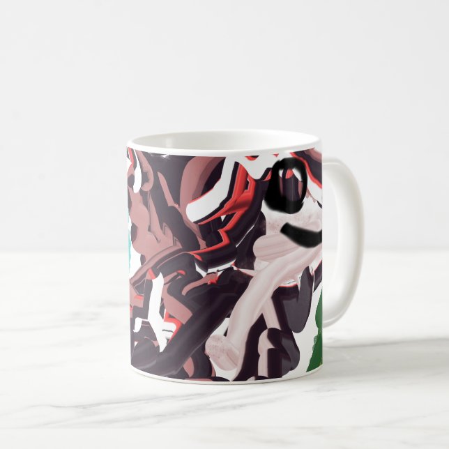 Caneca De Café Lobo na primavera (Frente Esquerda)