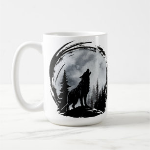 Caneca De Café Lobo Negro