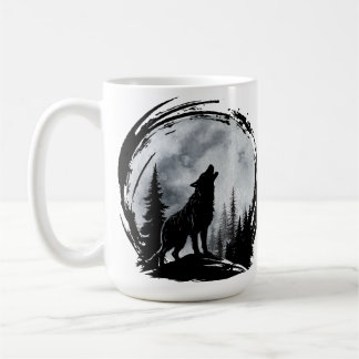 Caneca De Café Lobo Negro