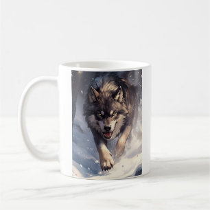 Caneca De Café Lobo no inverno