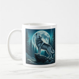 Caneca De Café Lobo Uivando