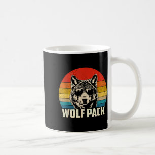 Caneca De Café Lobos uivando homens mulheres crianças vida inteir