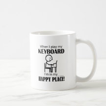 Local feliz do teclado