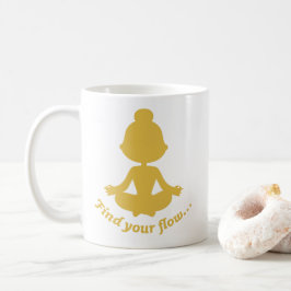 Caneca De Café Localize seu canhão de fluxo (amarelo)