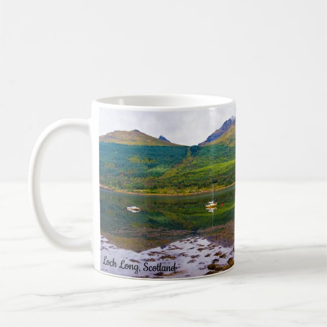 Caneca De Café Loch Long, Arrochar, Scotland Mug (Esquerda)