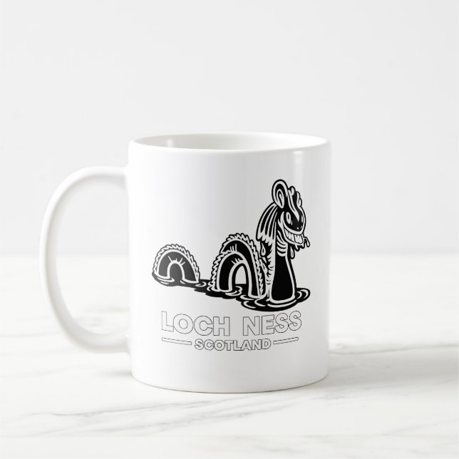 Caneca De Café Loch Ness Nessie Escócia (Esquerda)