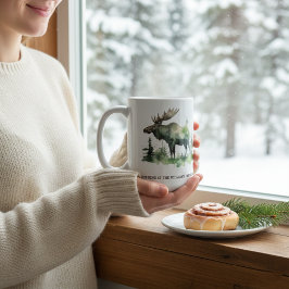 Caneca De Café Lodge da Família Williams Personalizado com Alce e