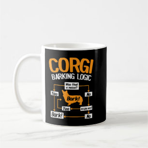 Caneca De Café Lógica do Latido Corgi